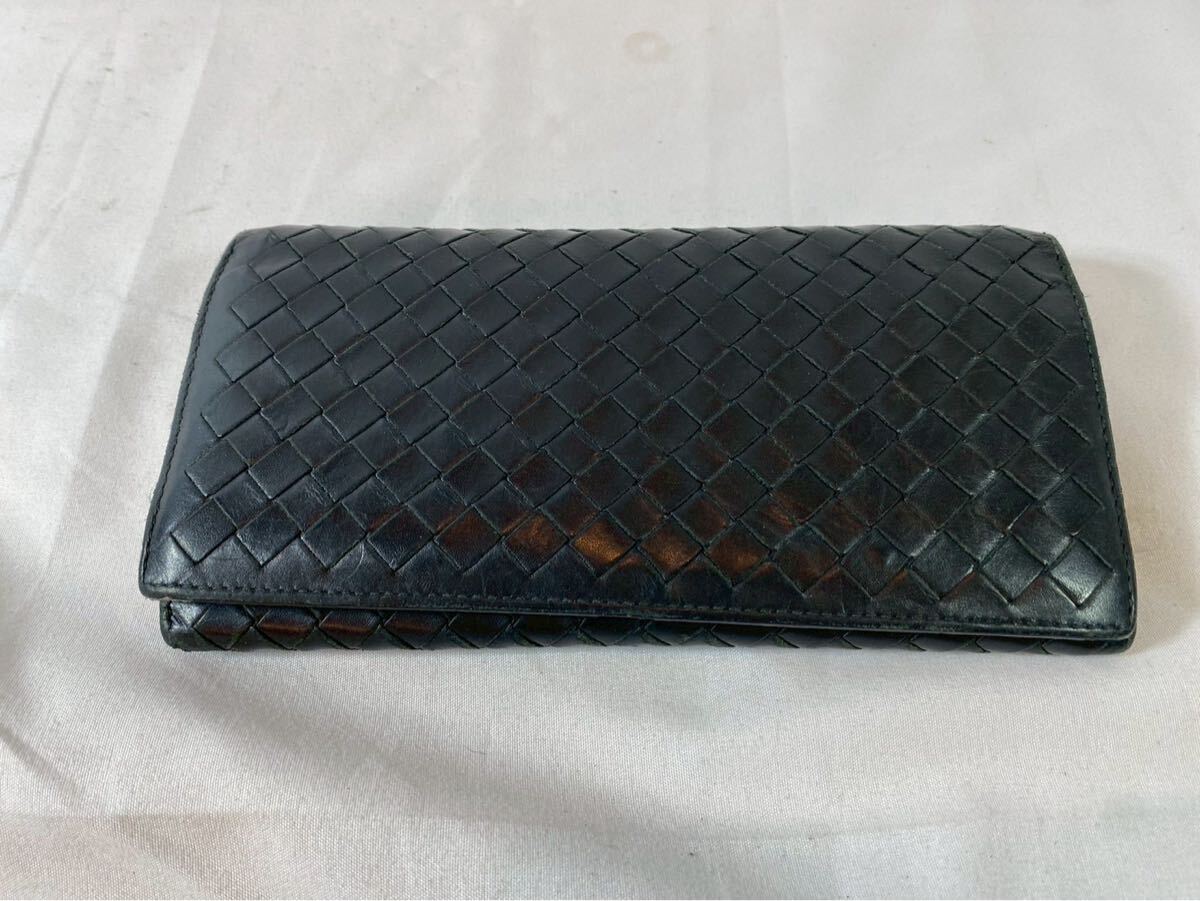 ③ BOTTEGA VENETA　ボッテガヴェネタ　長財布　イントレチャート　レザー　【04010】