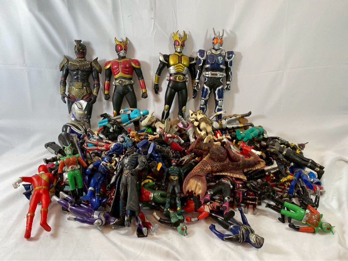 ① 仮面ライダー　ウルトラマン　ソフビ　まとめ　【04028】