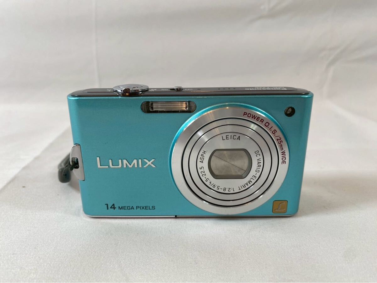 ① Panasonic LUMIX DMC-FX66 デジタルカメラ　通電確認済　【04030】