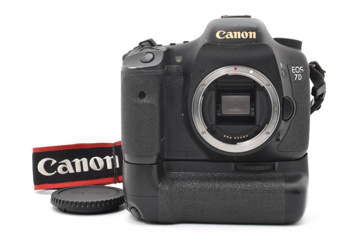 【動作品】Canon　EOS　7D　ボディ　BG-E7　No.1250