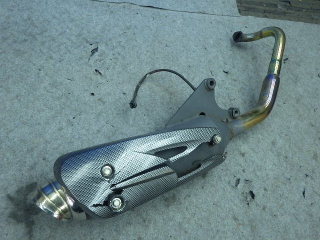 【D】 社外品 スズキ アドレス V125S ADDRESS CF4EA アイネット?? レーシングスポーツマフラー マフラー 中古品