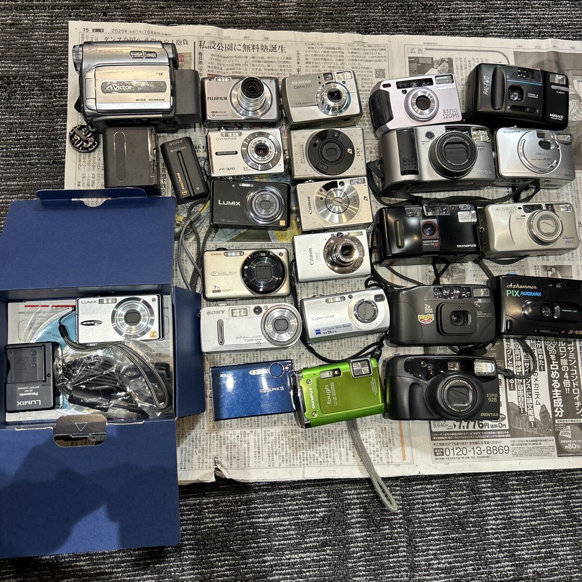 【1円スタート】デジカメ SONY Canon FUJIFILM Nikon OLYMPUS PENTAX デジタルカメラ コンデジ　ジャンク品まとめ