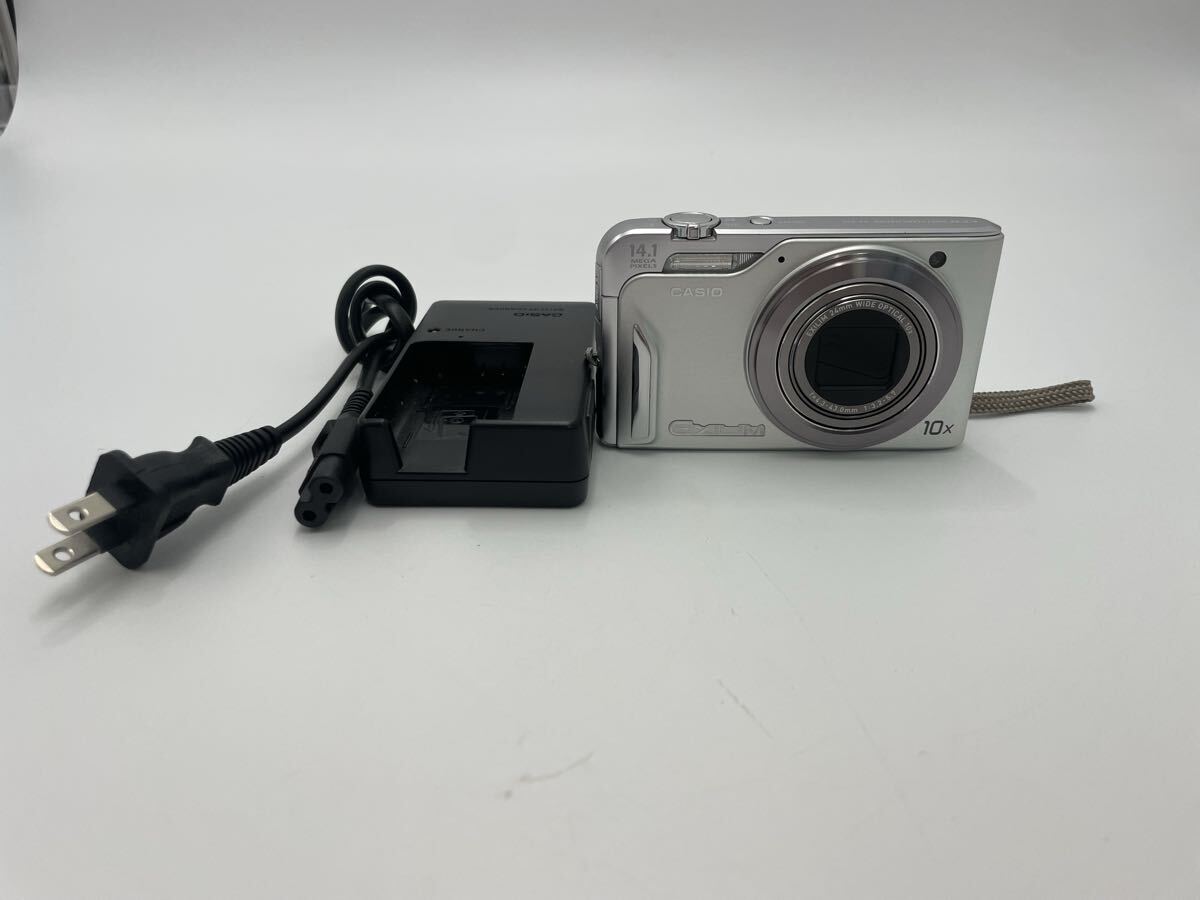 Y【500円スタート】 CASIO EXILIM EX-H15 カシオ エクシリム コンパクトデジタルカメラ シルバーカラー デジカメ 充電器付き
