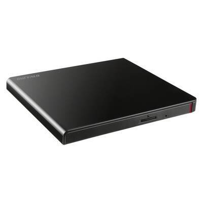 Buffalo USB2.0用ポータブルDVDドライブ Surface対応 Windows/Mac両対応 スリムタイプ