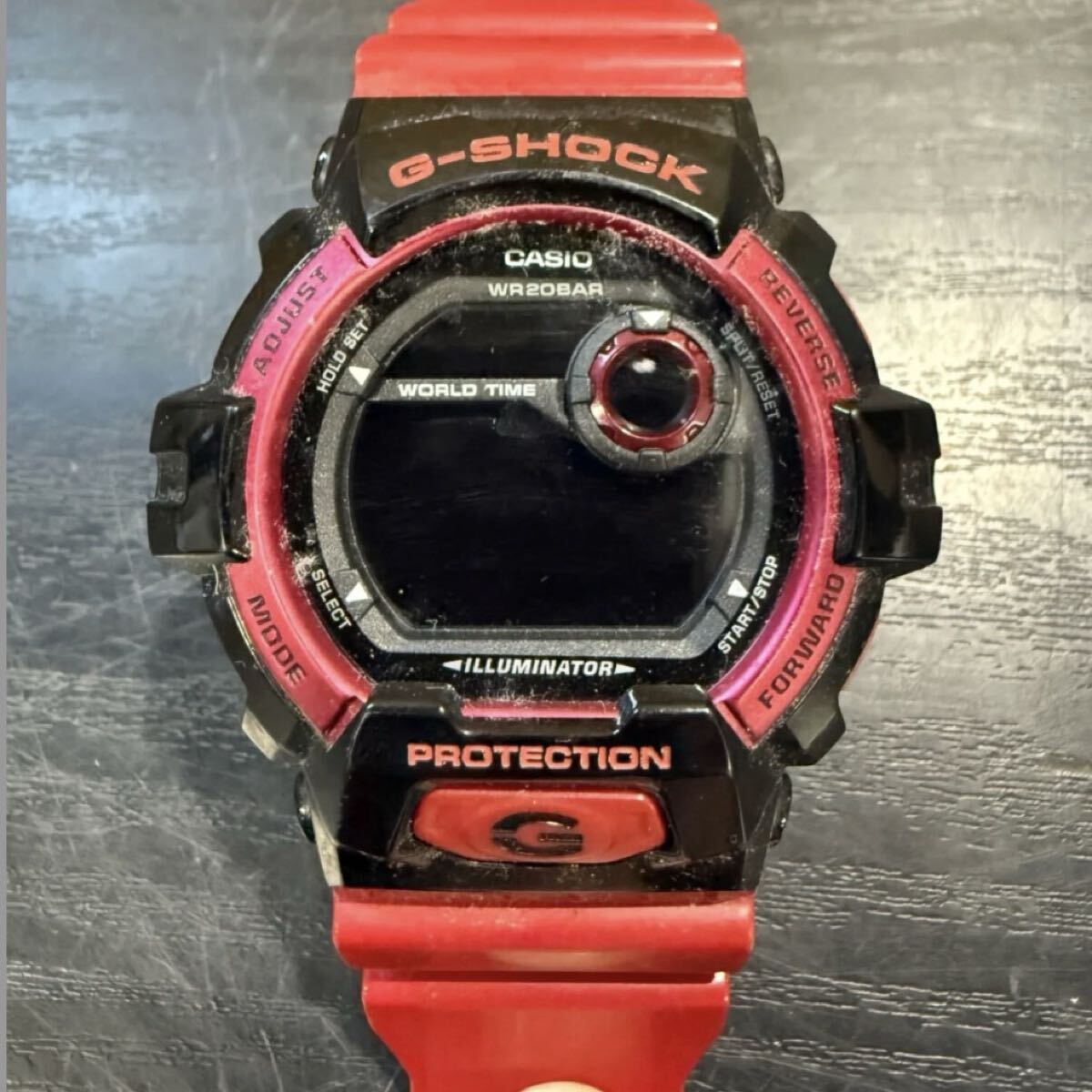 RN76 CASIO G-SHOCK カシオ ジーショック G-8900SC-1RJF クレイジーカラーズ 腕時計 レッド 本体のみ 動作未確認 現状品