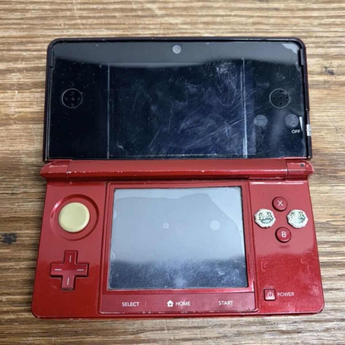 RN88 Nintendo 3DS CTR-001 レッド ニンテンドー3DS 任天堂 ゲーム機 本体のみ 未初期化 簡易動作確認済 現状品
