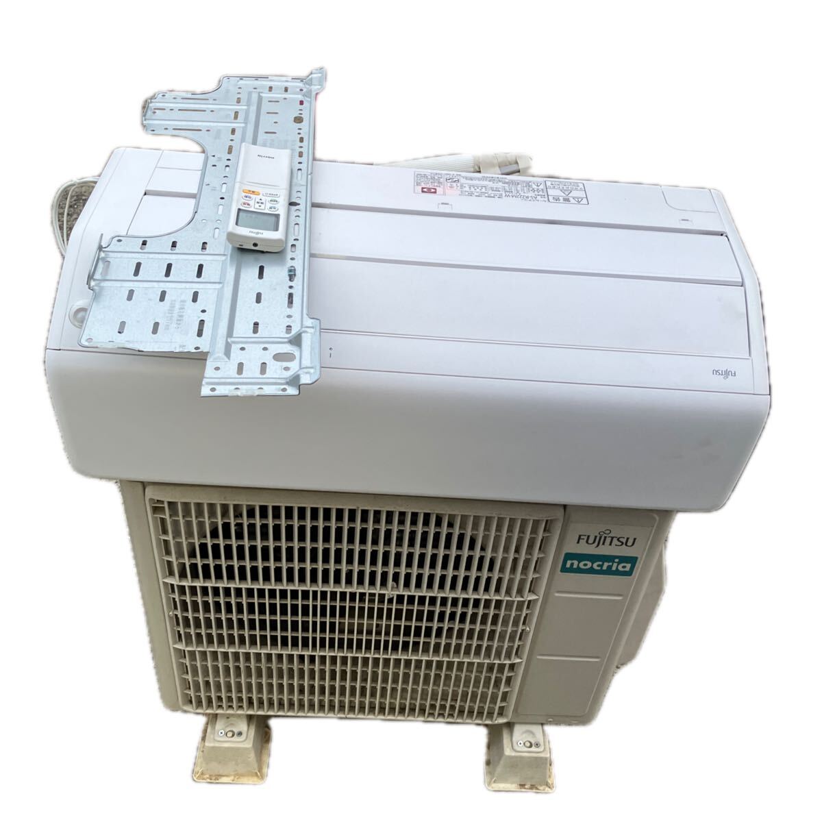 RH20 富士通ゼネラル FUJITSU ルームエアコン nocria ノクリア AS-R222M-W 2022年製 エアコン 室外機 リモコン 背板付き ポンプダウン済み
