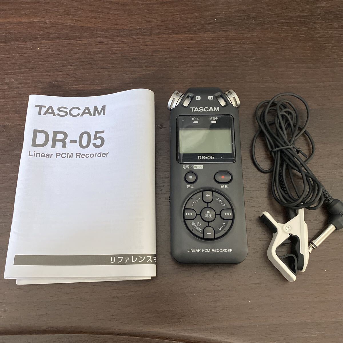RM5 TASCAM リニアPCMレコーダー DR-05 ブラック ボイスレコーダー タスカム 通電のみ確認 現状品