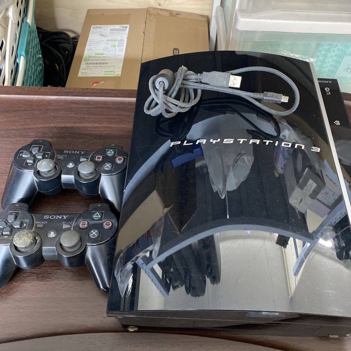 RM17 SONY PlayStation3 CECHL00 ブラック ゲーム機 コントローラー付 プレイステーション プレステ PS3 動作未確認 現状品