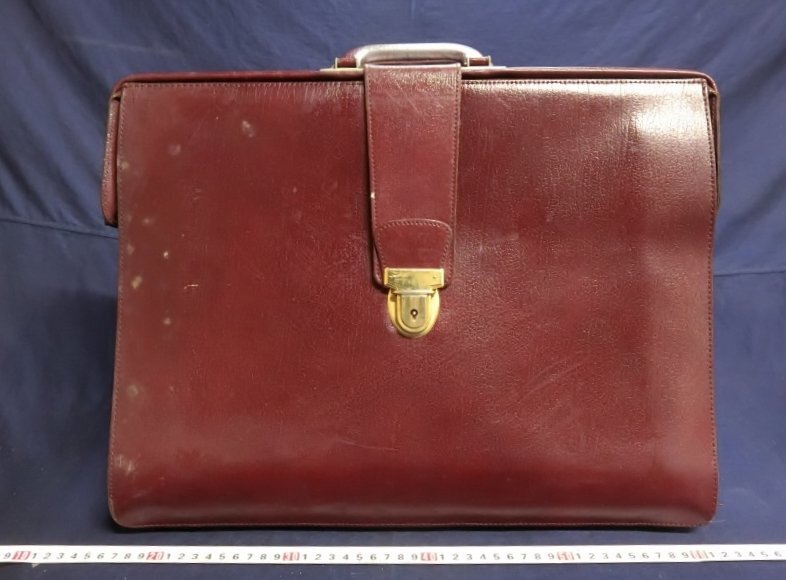 L1991 メーカー不明 レザー ビジネスバッグ バッグ 書類カバン
