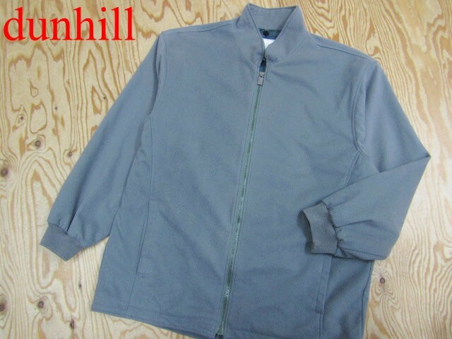 ★ダンヒル dunhill★メンズ バックロゴ刺繍 フリースジップジャケット グレー★R80419037A