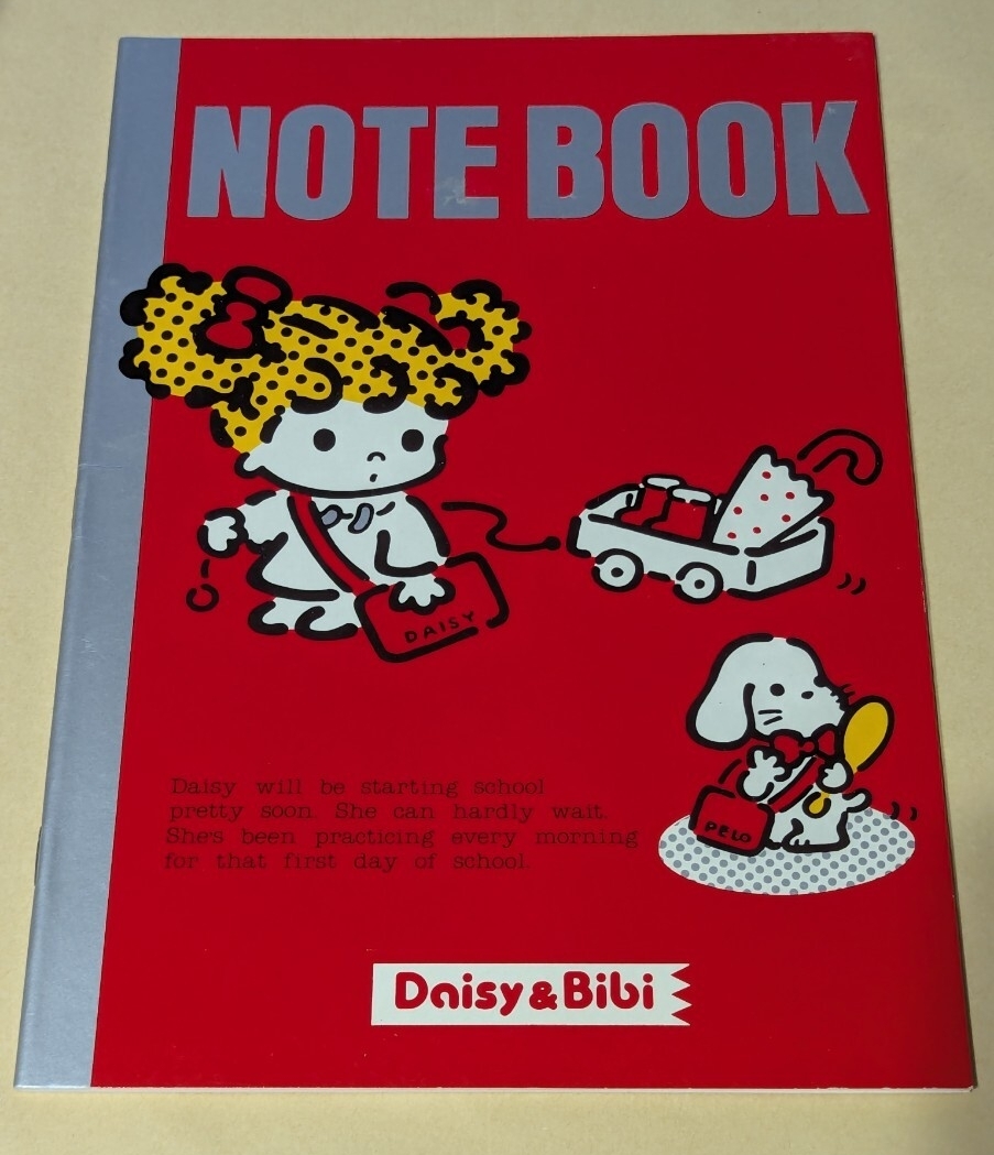 昭和レトロ★SANRIOサンリオ PeekaBooピークアブー PEEK-A-BOO Daisy★1977年当時物デッドストックNOTE BOOKイラストノート