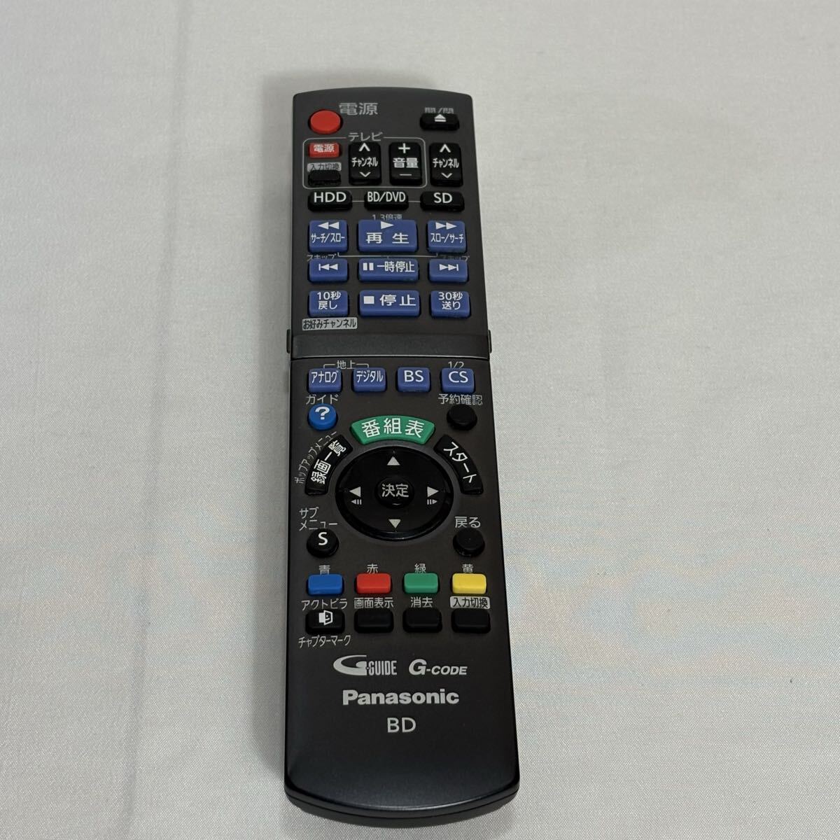 Panasonic パナソニック BD ブルーレイ レコーダー用 リモコン N2QAYB000346 現状品