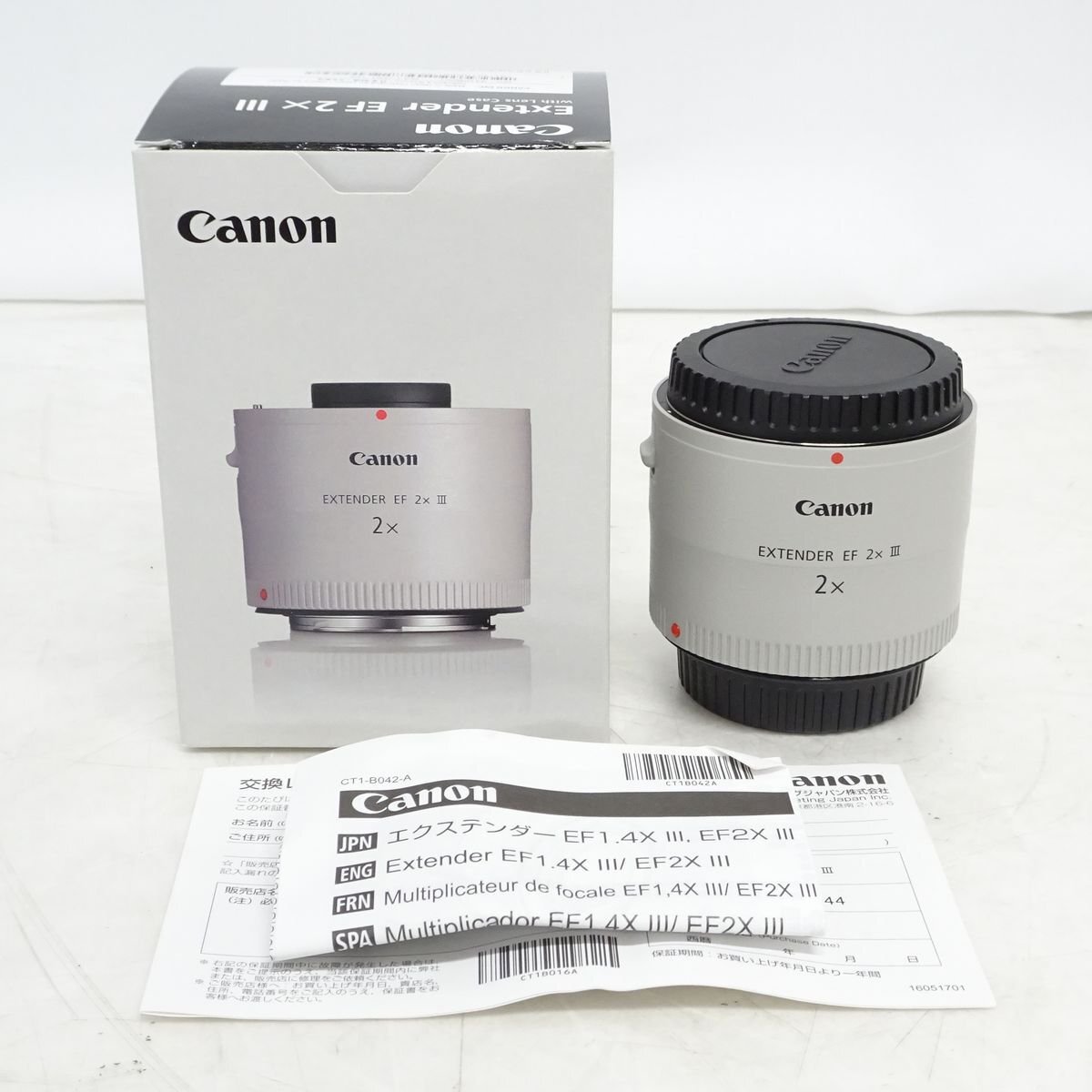 Canon EXTENDER EF2×III キャノン レンズエクステンダー EFマウント 【中古/動作正常品】#446952