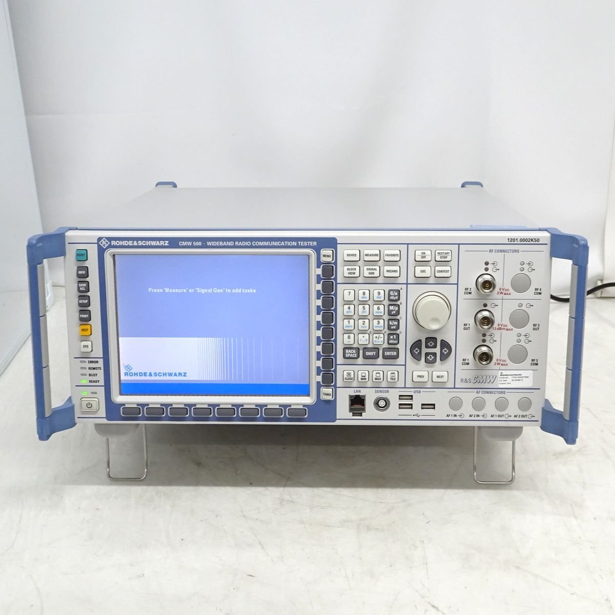 Rohde & Schwarz CMW500 ローデ・シュワルツ ワイドバンド無線機テスタ （1201.0002K50）【中古/バージョンV3.7/情報あり】#406194