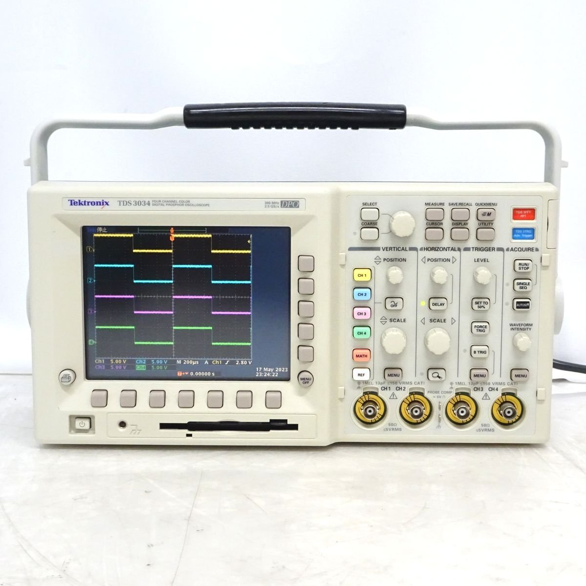 Tektronix TDS3034 300MHz・2.5GS/s 4chデジタルオシロスコープ テクトロニクス デジタルオシロ 【中古/4ch計測同調】#447564