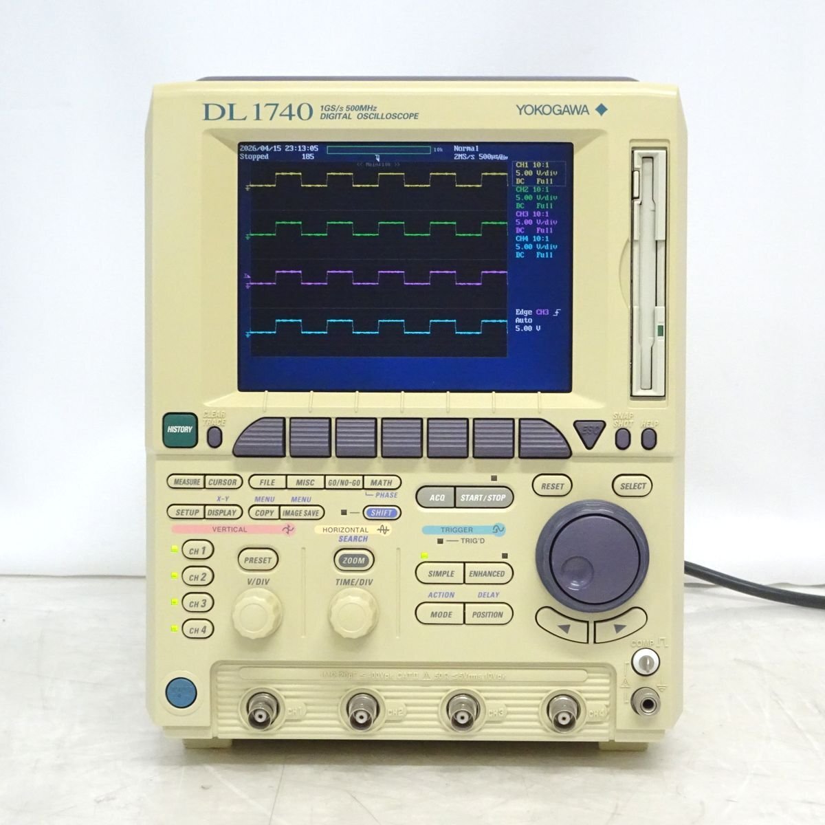 YOKOGAWA 横河 DL1740 4ch/500MHz デジタルオシロスコープ【中古/4ch計測同調】#447565