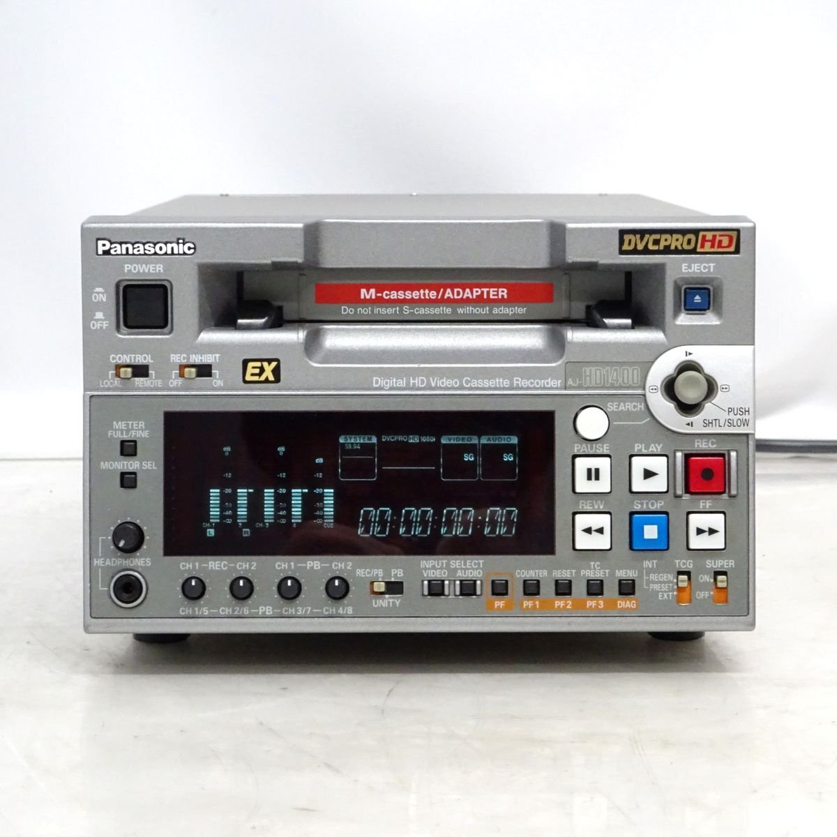 Panasonic AJ-HD1400 DVCPRO HDレコーダー パナソニック 業務用デッキ【中古/貴重な動作正常品/Drum-r 1890H】#444885