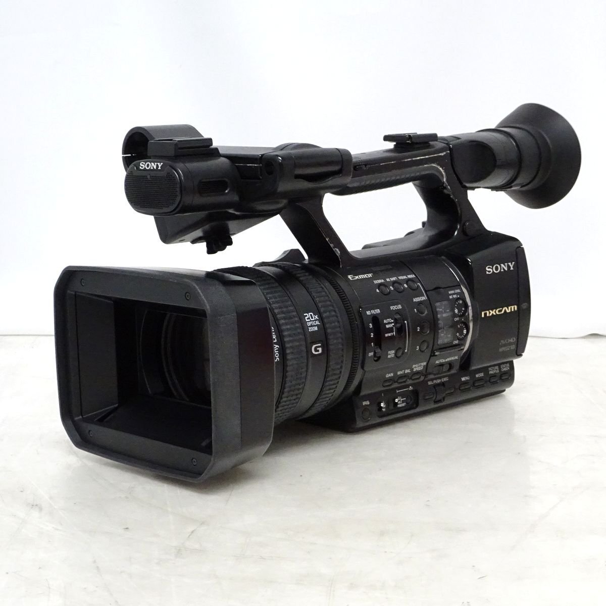 SONY HXR-NX5J NXCAMカムコーダー（HourMeter 210×10H）SDカード対応 業務用ビデオカメラ【中古/動作品】#407161