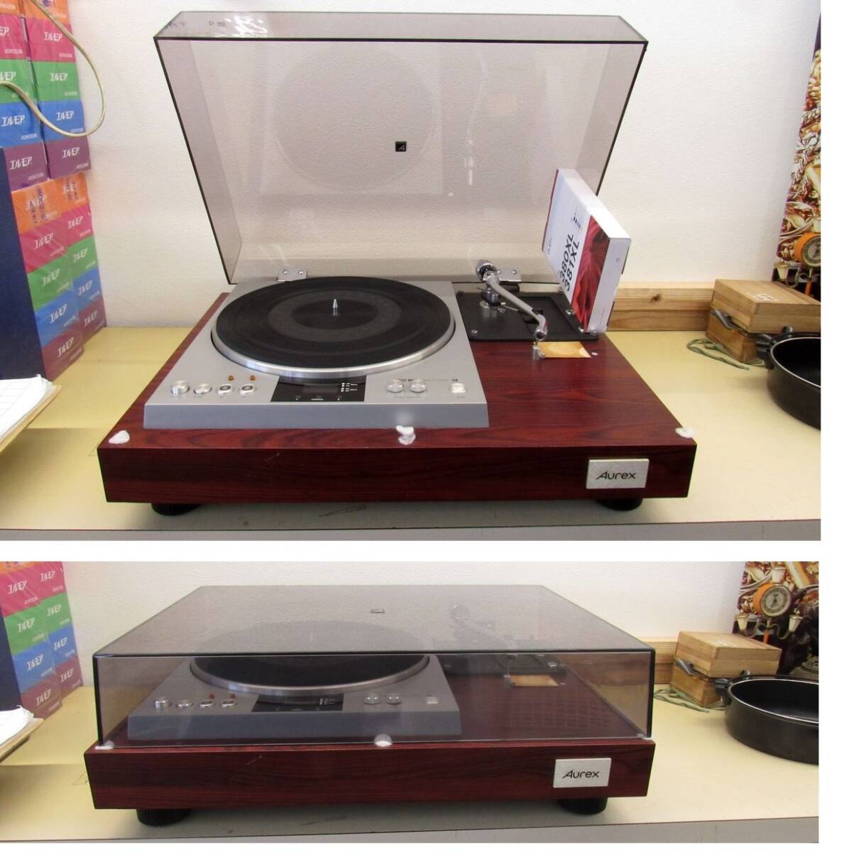 ■ BFd 東芝 オーレックス Aurex SR-510 音出し確認済 ターンテーブル レコードプレーヤー 中古 ダイレクトドライブ 動作品 U83 