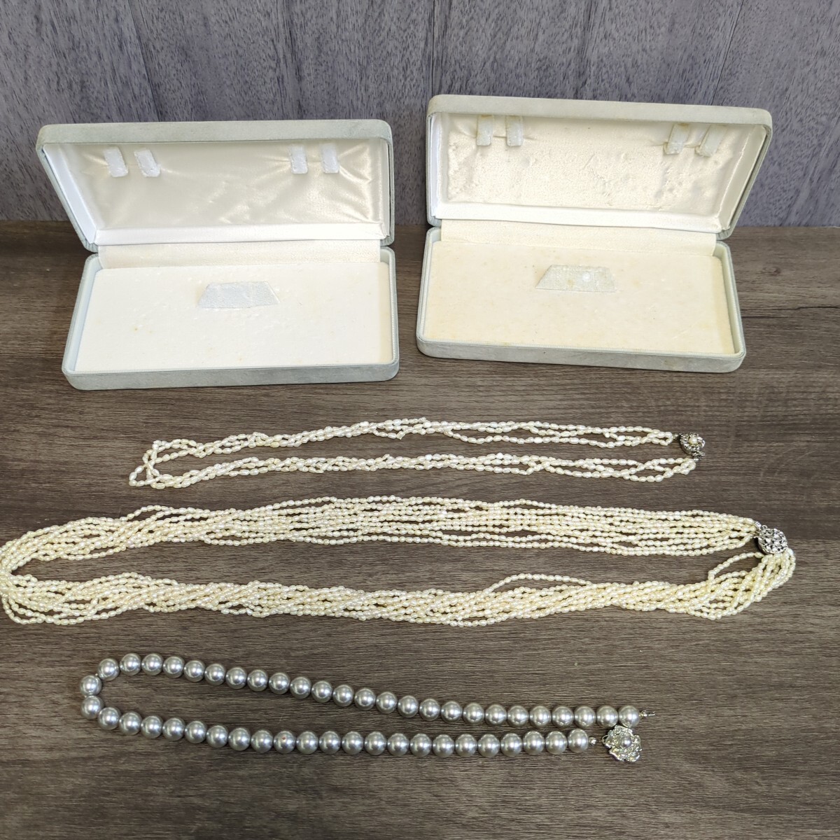 y041004h パールネックレス 3本セット まとめ 真珠 現状品
