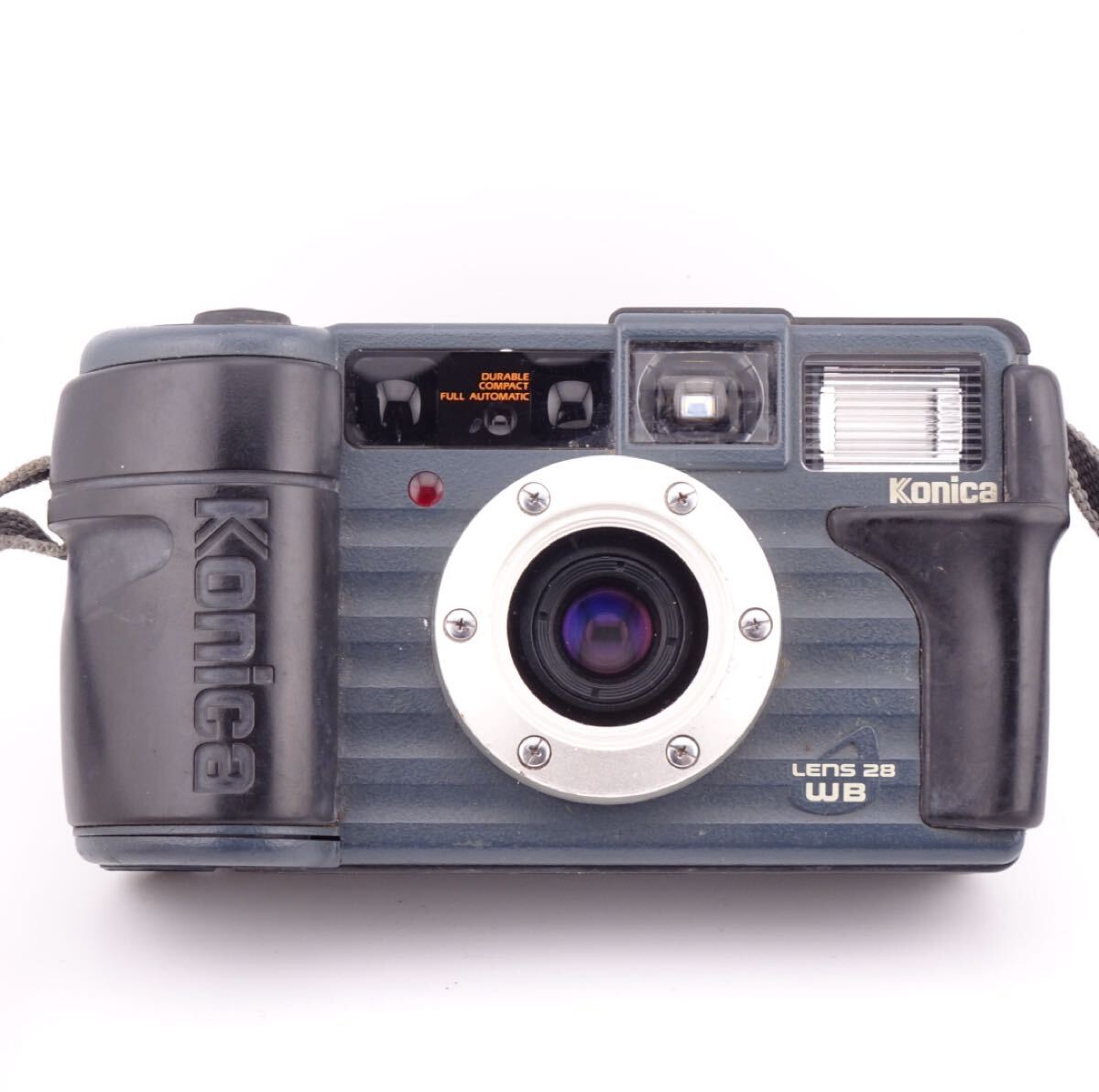 【動作確認済】 Konica 現場監督 LENS 28 WB コンパクトフィルムカメラ 単焦点レンズ 防水 防塵 コニカ 希少カラー