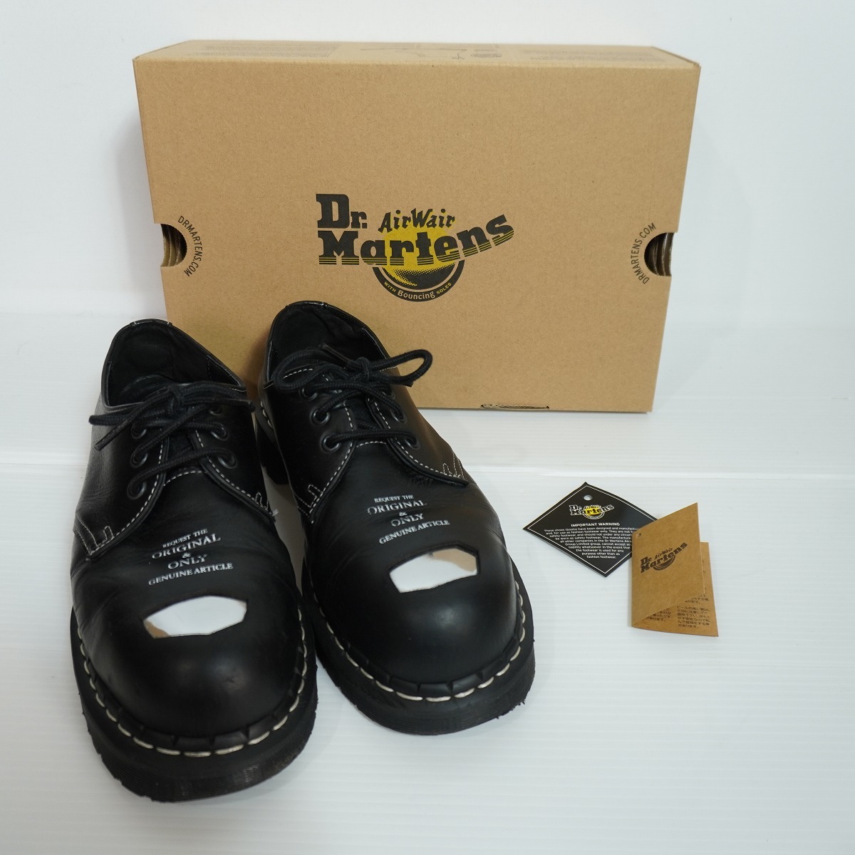 Dr.Martens ドクターマーチン 1461 Bex Exposed Steel Toe 1461 スチールトゥ 3 ホール シューズ 31503001 黒 サイズUK8 2227Q★4