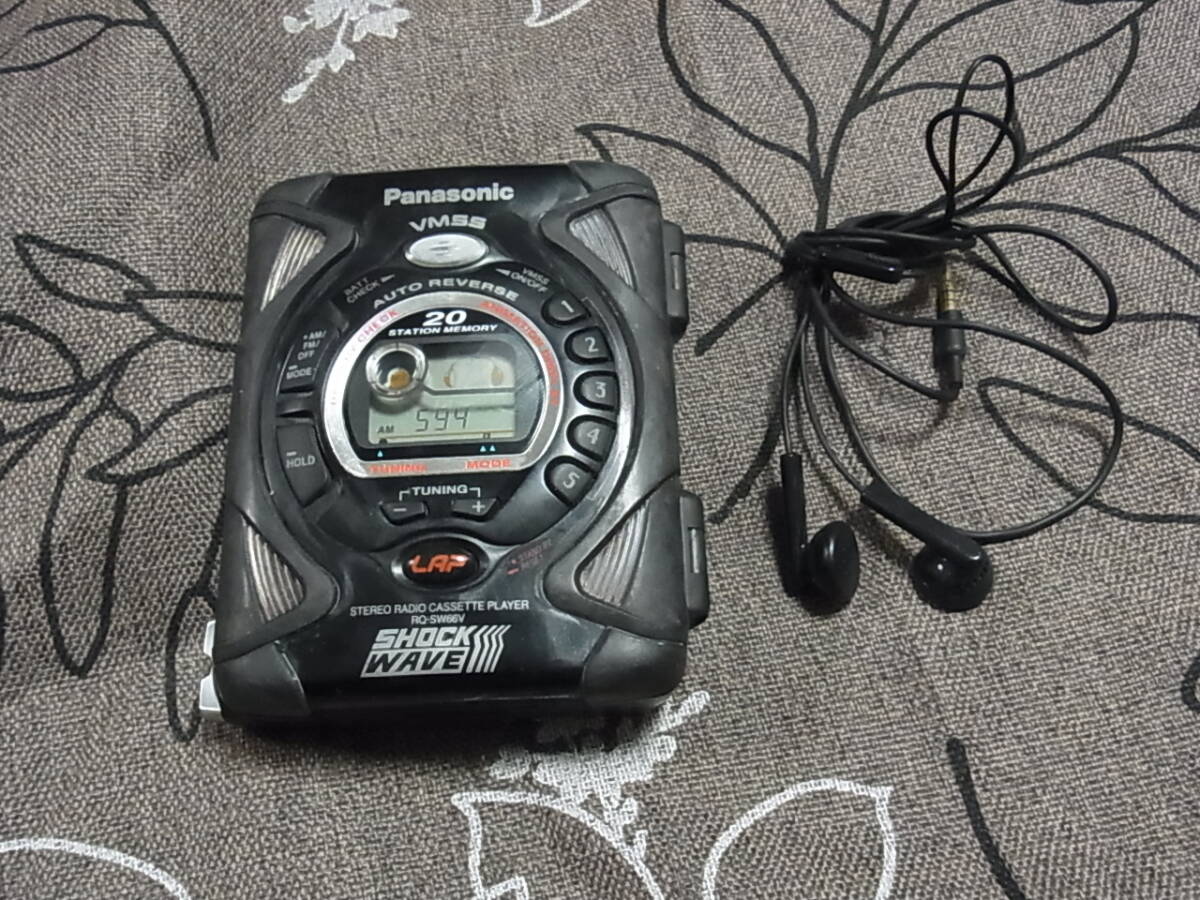 Panasonic 　RQ-SW66V 　SHOCK WAVE カセットプレーヤー　FM/AMラジオ搭載