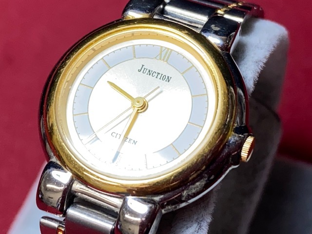 ※32785 CITIZEN JUNCTION 1030-344669 Y レディース ゴールド×シルバー シチズン 腕時計 クオーツ 不動
