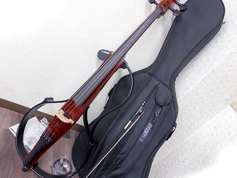 3R7202■展示品 YAMAHA SVC110 サイレントチェロ SilentCello 説明書・カーボン弓・バッグ付属 ヤマハ■
