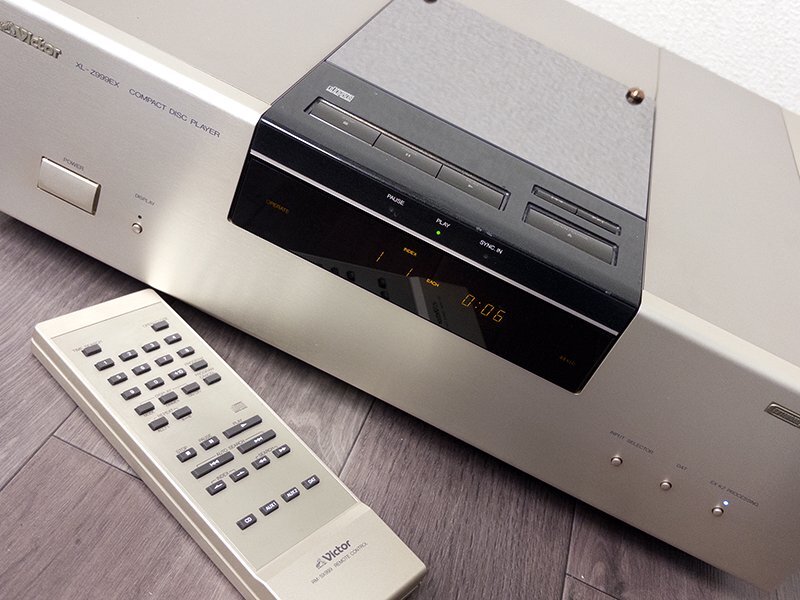 3R7182■Victor XL-Z999EX CDプレーヤー リモコン・ディスクスタビライザー付属 ビクター■