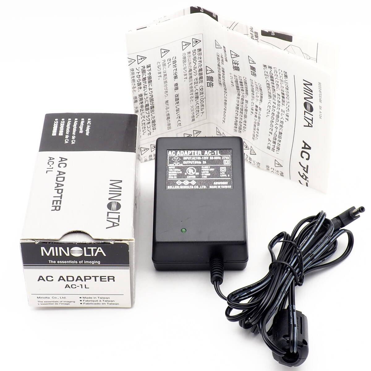 MINOLTA [KONICAMINOLTA] AC アダプター AC-1L for DIMAGE ミノルタ コニカミノルタ ディマージュ 用 AC ADAPTER 