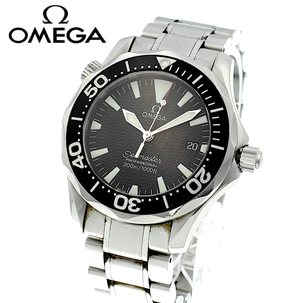 【A02679】 OMEGA オメガ シーマスター プロフェッショナル 196.1641 クォーツ メンズ腕時計 シルバー