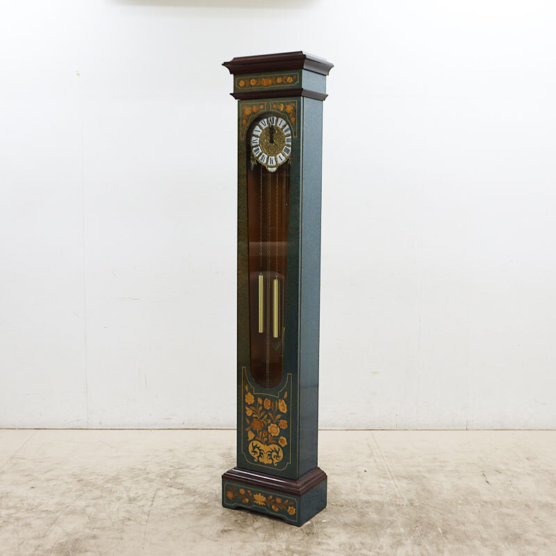 ◆現状品◆ ARTEM アルテム イタリア ホールクロック/振子時計/大型置時計 バーズアイメープル材 象嵌 ヘルムレ機械式 ジャンク