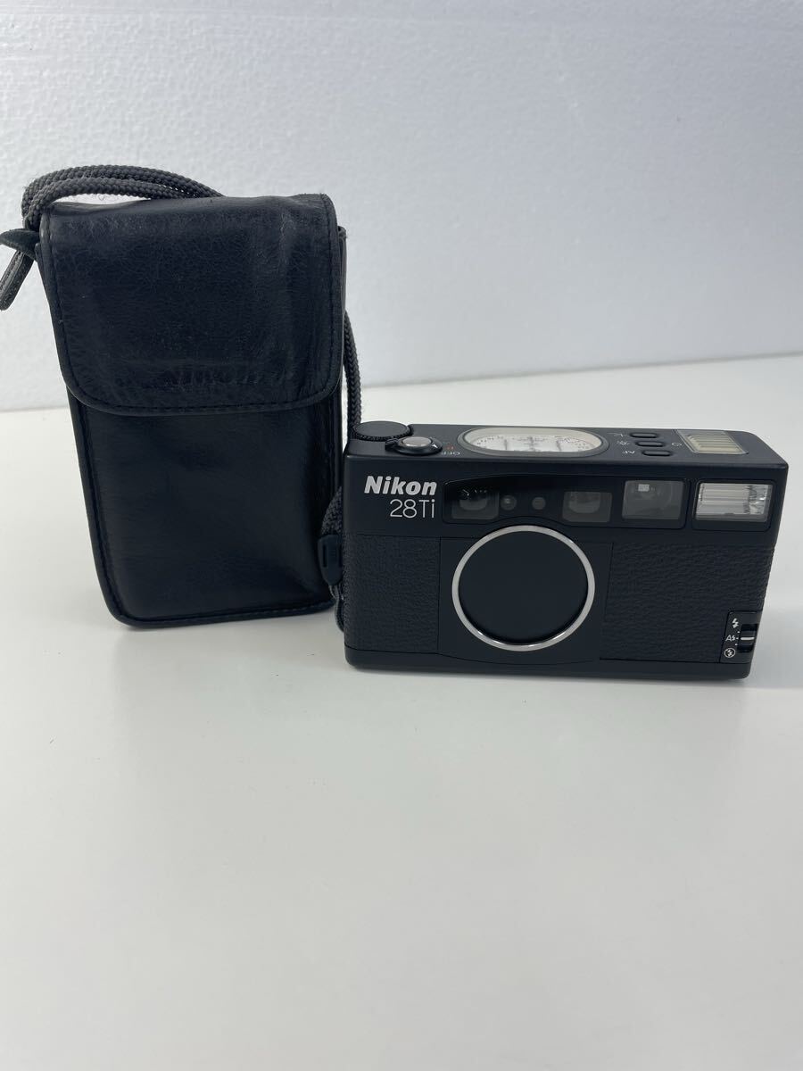 上2603-1059 Nikon ニコン コンパクトフィルムカメラ 28Ti フィルムカメラ コンパクト チタン ブラック ジャンク