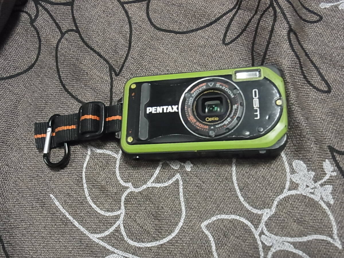 PENTAX　 OPTIO　 W90 　防水 　デジタルカメラ　動作確認済、現状品