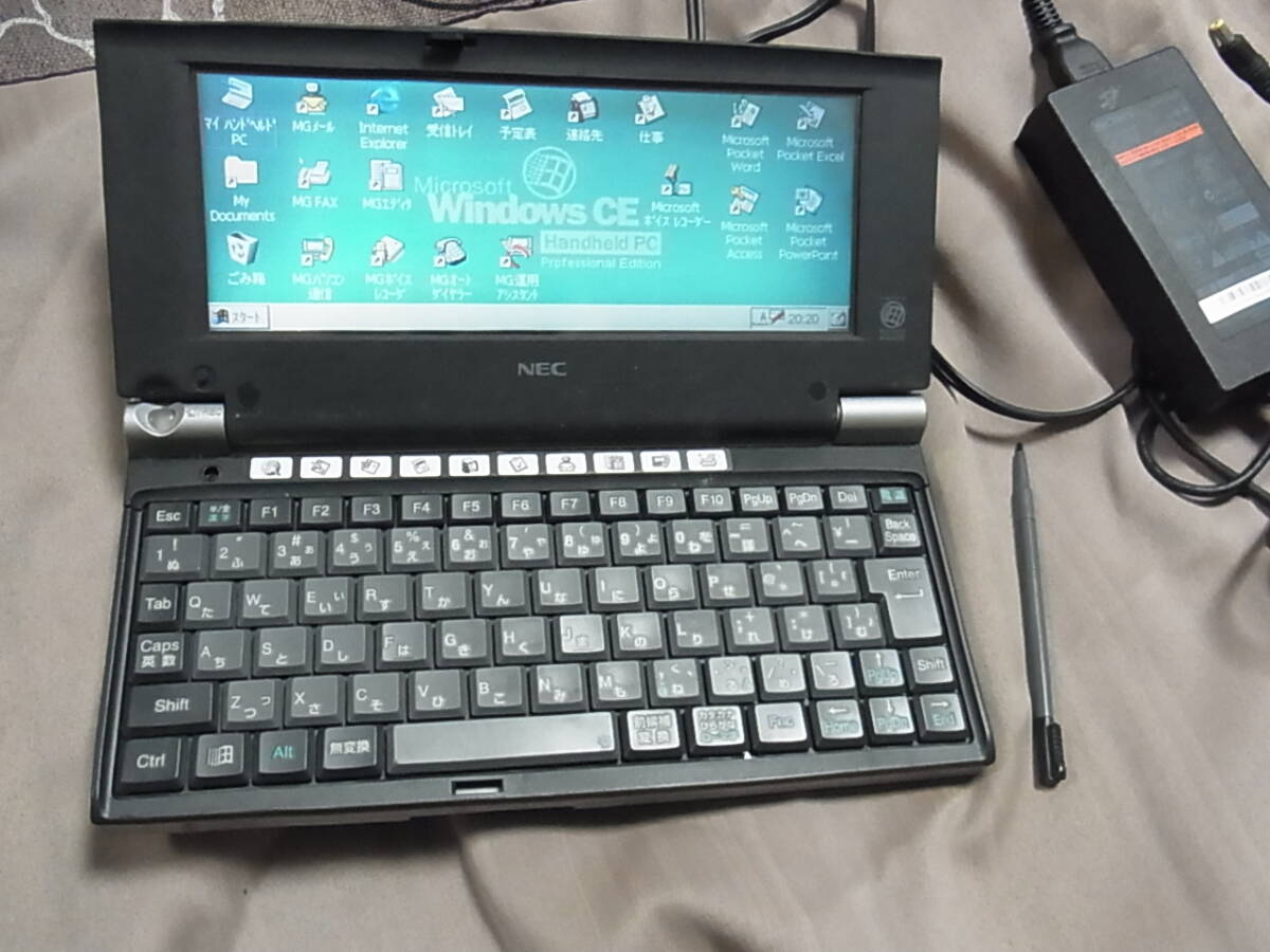 美品　NEC Mobile GearⅡ 　MC-R500 　純正バッテリ付属　動作、少々訳あり　送料600円～