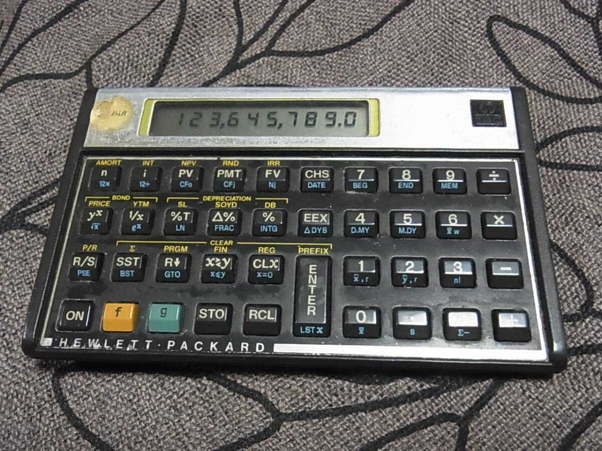HP　ヒューレット・パッカード 金融電卓 　HP-12C　動作、現状品