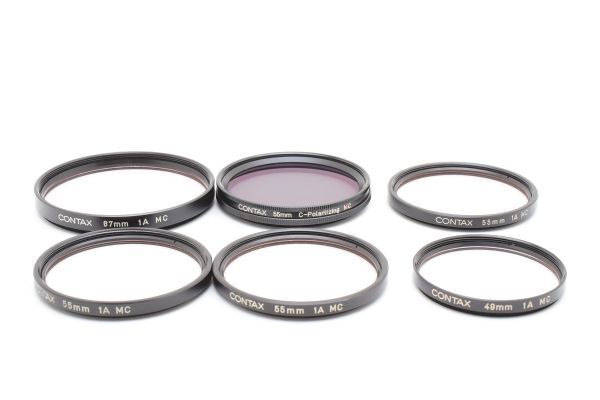 RU940★コンタックス CONTAX 55mm C-Polarizing MC・67mm 1A MC・49mm 1A MC・55mm 1A MC 3枚 おまとめ