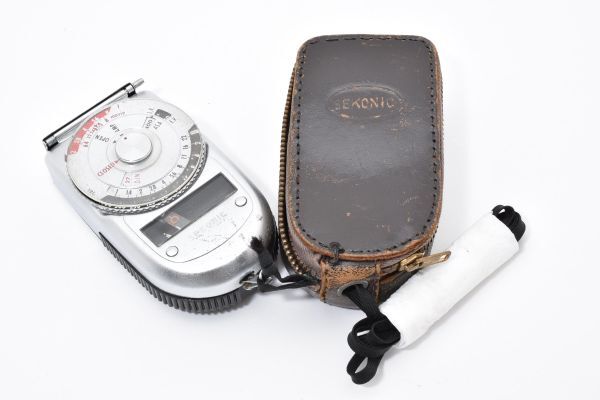 RU1054★セコニック SEKONIC AUTO-LEADER model 38 露出計 ケース＆ストラップ付