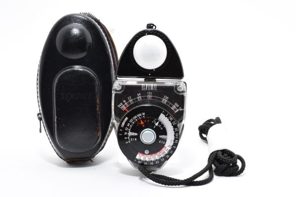 RU1048★セコニック SEKONIC STUDIO DELUXE L-28c2 露出計 ケース＆ストラップ付