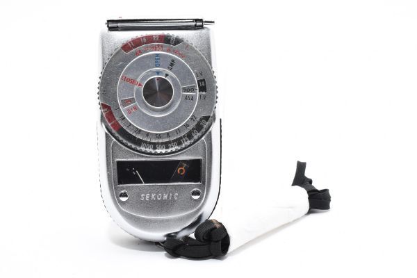 RU1061★セコニック SEKONIC AUTO-LEADER model 38 露出計 ストラップ付