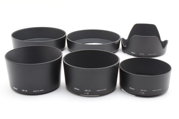 RU1092★ニコン Nikon HB-11 HB-12 HB-15 HB-37 HB-61 HB-25 レンズフード 6個セット