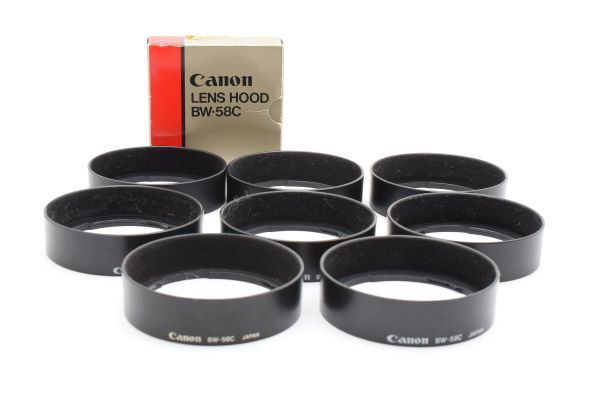 RU1109★キャノン Canon BW-58C レンズフード 8個セット