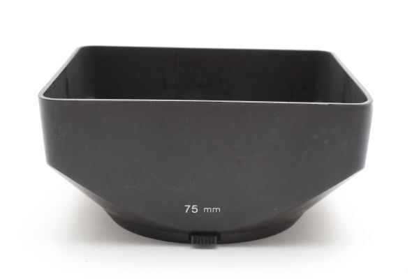 RU1134★ゼンザブロニカ ZENZA BRONICA 75mm 角型 レンズフード　