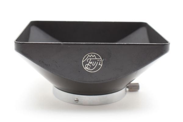 RU1133★フジ FUJI 取付部 内径 約40mm かぶせ式 角型 メタル レンズフード