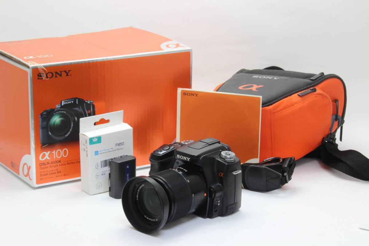 AB+ (良品) SONY ソニー α100 DSLR-A100 18-70mm レンズキット 初期不良返品無料