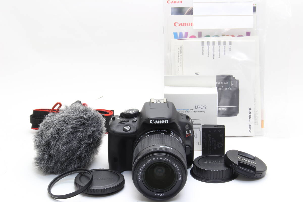 A+ (美品) Canon キヤノン EOS Kiss X7 EF-S 18-55mm レンズキット ショット数1220回 初期不良返品無料