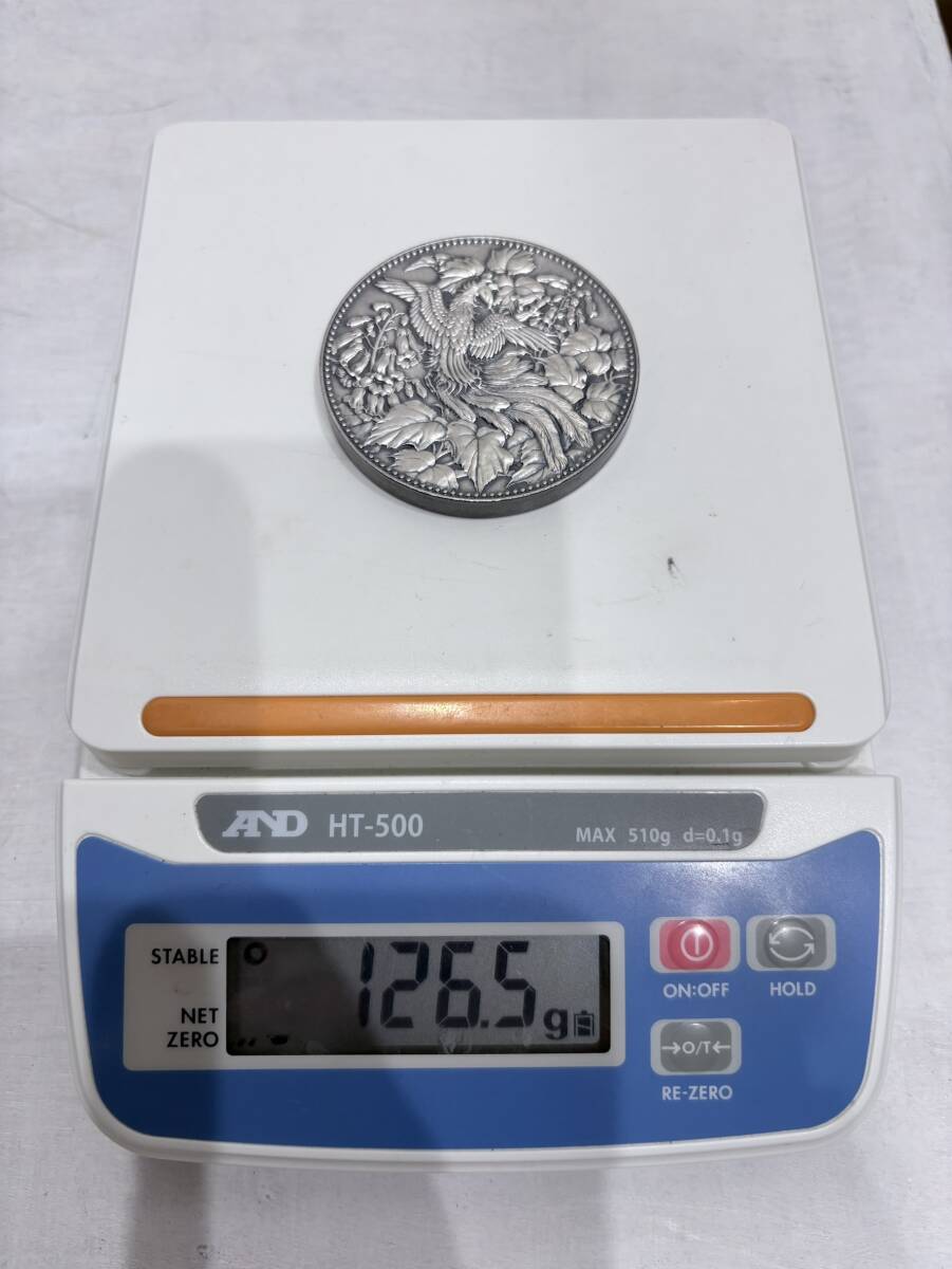 【純銀】純銀メダル 500円白銅貨幣発行記念 造幣局製 126.5g