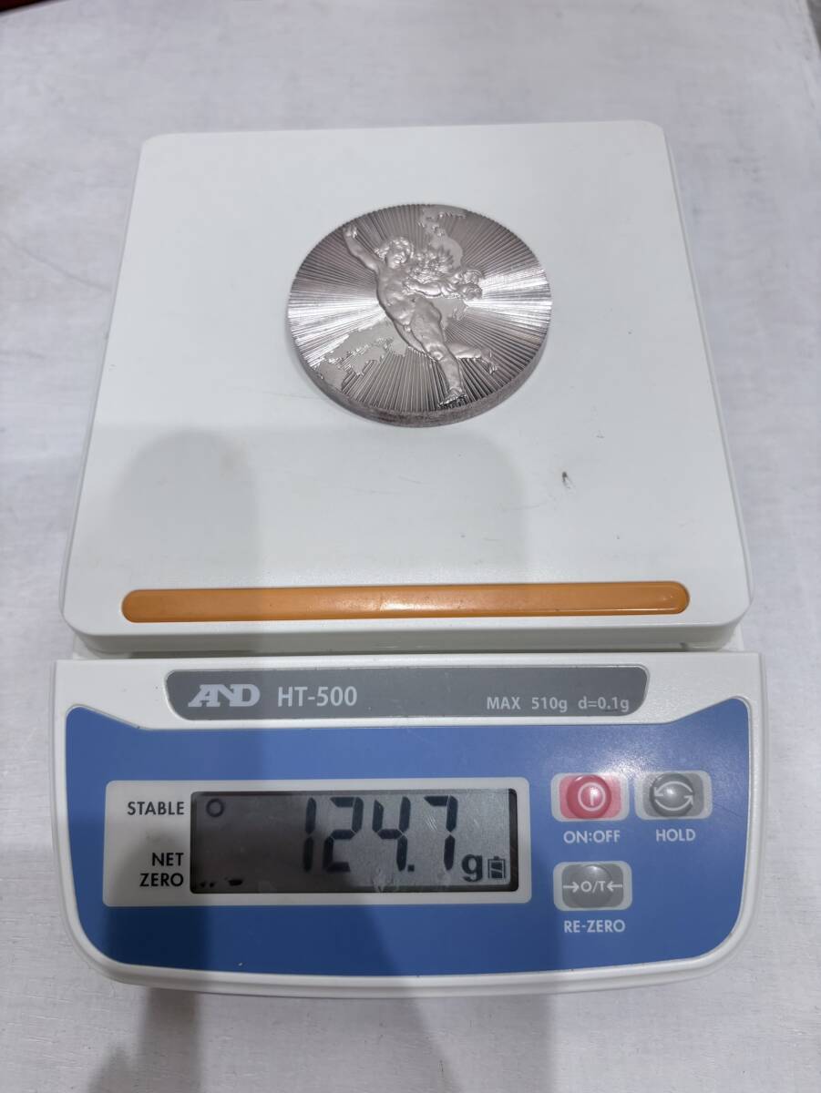 【純銀】純銀メダル 青函トンネル瀬戸大橋開通記念貨幣発行記念 銀貨 純銀 銀メダル 造幣局 124.7g